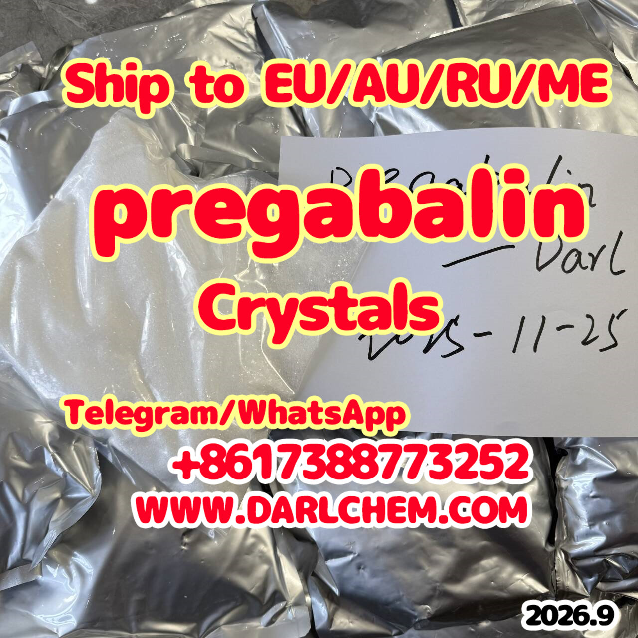 Pregabalin Powder - Cas No: 148553-50-8
